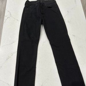 Mother The Hustler High Rise Frayed Flare Leg Ankle Jeans Size 26